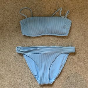 Light Blue Hollister Cheeky Ribbed Bikini XS/S